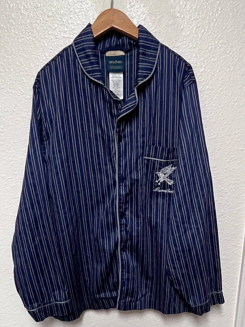 Pottery Barn Teen Harry Potter Ravenclaw House Pajama Set - L Large Sateen